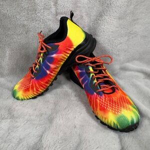 Kricely Trail Shoes Sneakers US 8.5 Rainbow Tie Dye Dopaminecore Festival